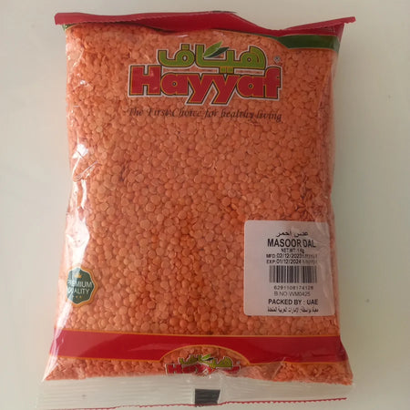 HAYYAF RED MASOOR WHOLE 1Kg