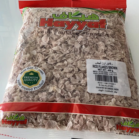 HAYYAF RICE FLAKES BROWN 400gm