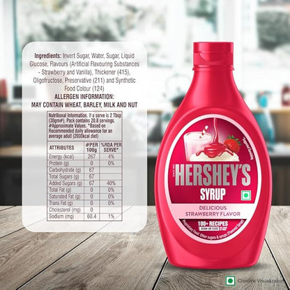 HERSHEYS STRAWBERRY SYRUP 623gm