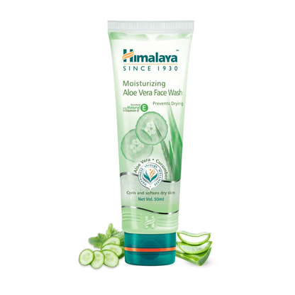 HIMALAYA MOISTURIZING ALOE VERA FACE WASH 50 ml
