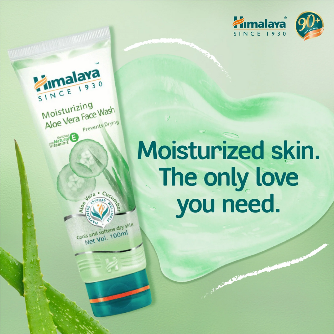 HIMALAYA MOISTURIZING ALOE VERA FACE WASH 50 ml