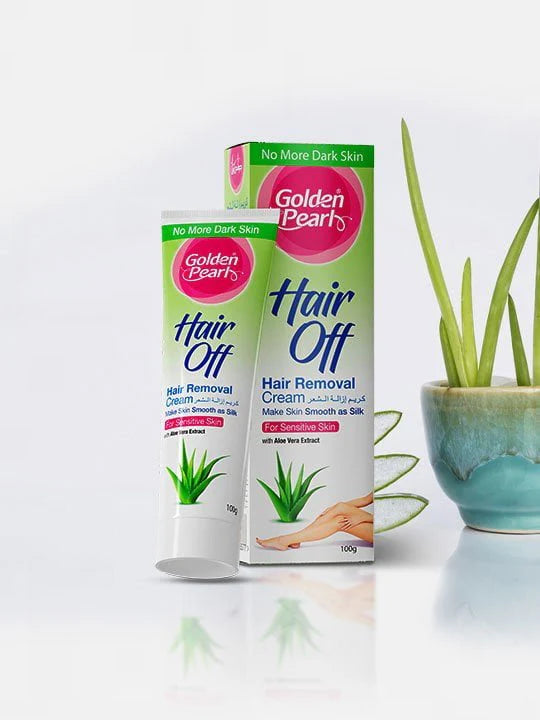 Golden Pearl Aloe Vera Hair Removal Cream, 100g