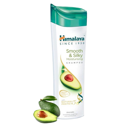 Himalaya Smooth & Silky Shampoo with Natural Protein & Avocado for Rough & Frizzy Hair, 400ml