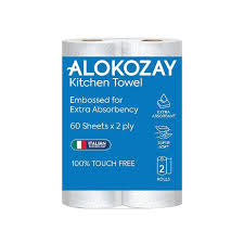 ALOKOZAY KITCHEN TOWEL 2PLY 6X60S