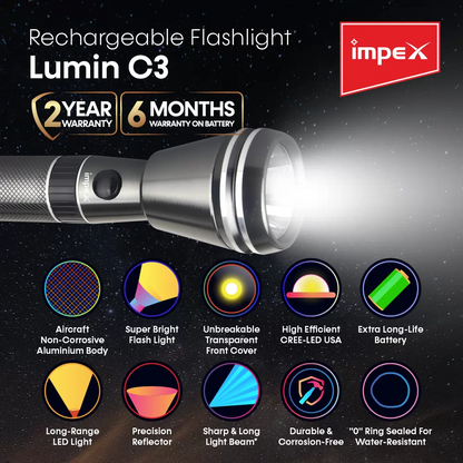 IMPEX RCH LED FLASHLIGHT LUMINC3
