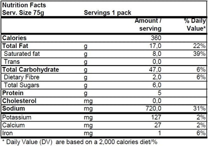INDOMIE FRIES CUP NOODLES 3x75gm