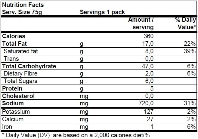 INDOMIE FRIES CUP NOODLES 75gm