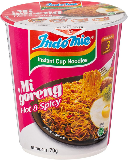 INDOMIE HOT & SPICY CUP NOODLE 70gm
