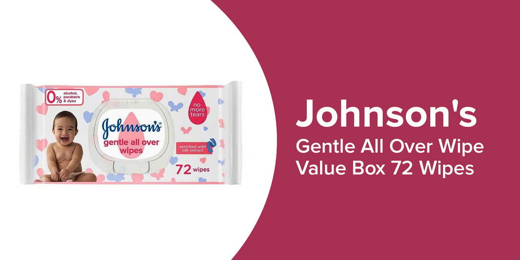 JOHNSONS BABY WIPES 72PCS