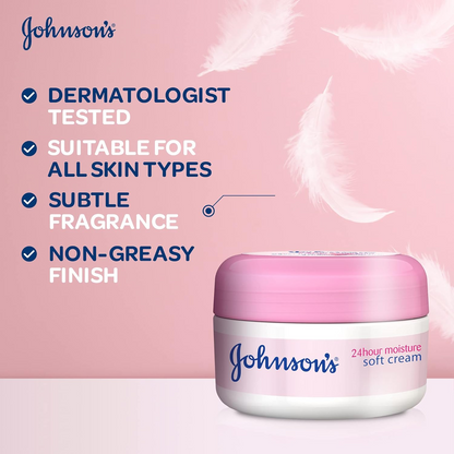 JOHNSONS SOFT FACE CREAM 200ml