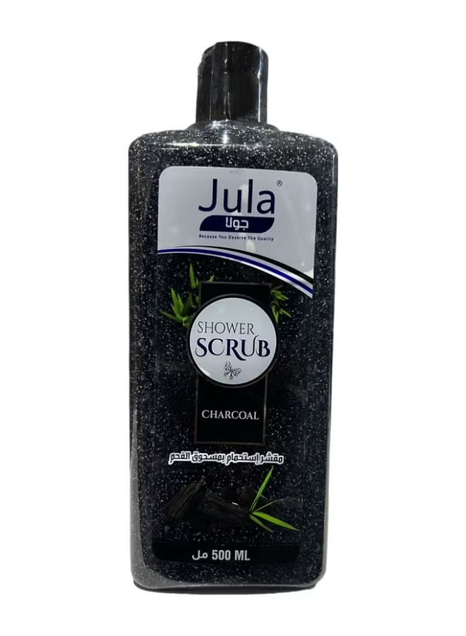 JULA CHARCOAL SHOWER SCRUB 500ml