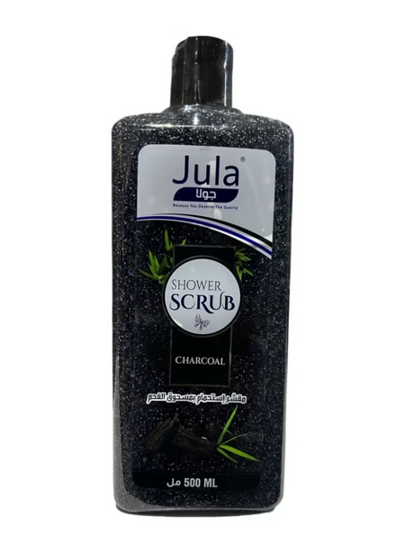 JULA CHARCOAL SHOWER SCRUB 500ml