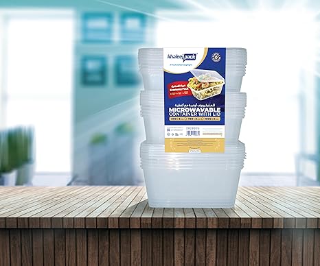 KHALEEJ MICROW CONTAINER 3x5pc (500,750,1000ml)