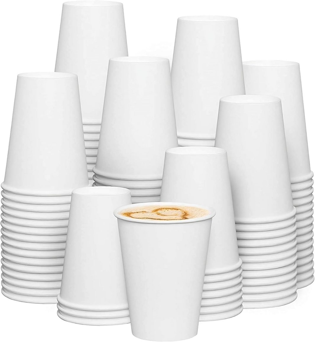 KHALEEJ WHITE PAPER CUP 8oz 100pcs