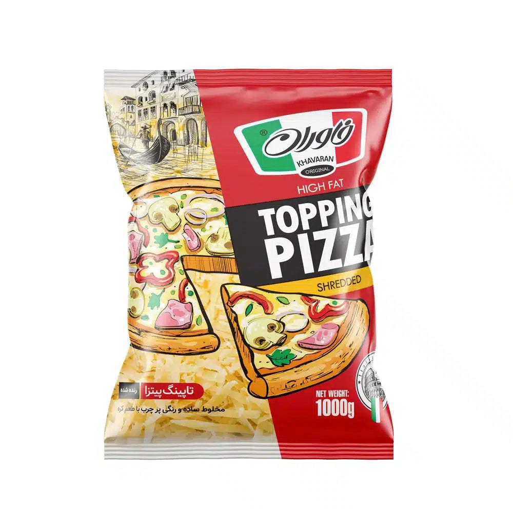 KHAVARAN TOPPING PIZZA CHEESE 1Kg