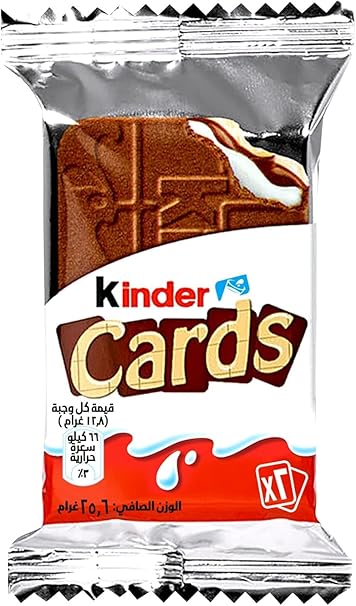 KINDER CARDS CHOCOLATE 25x6gm