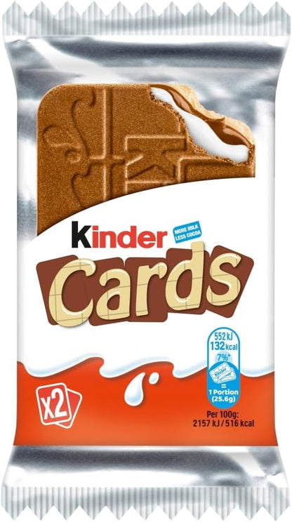 KINDER CARDS CHOCOLATE 25x6gm