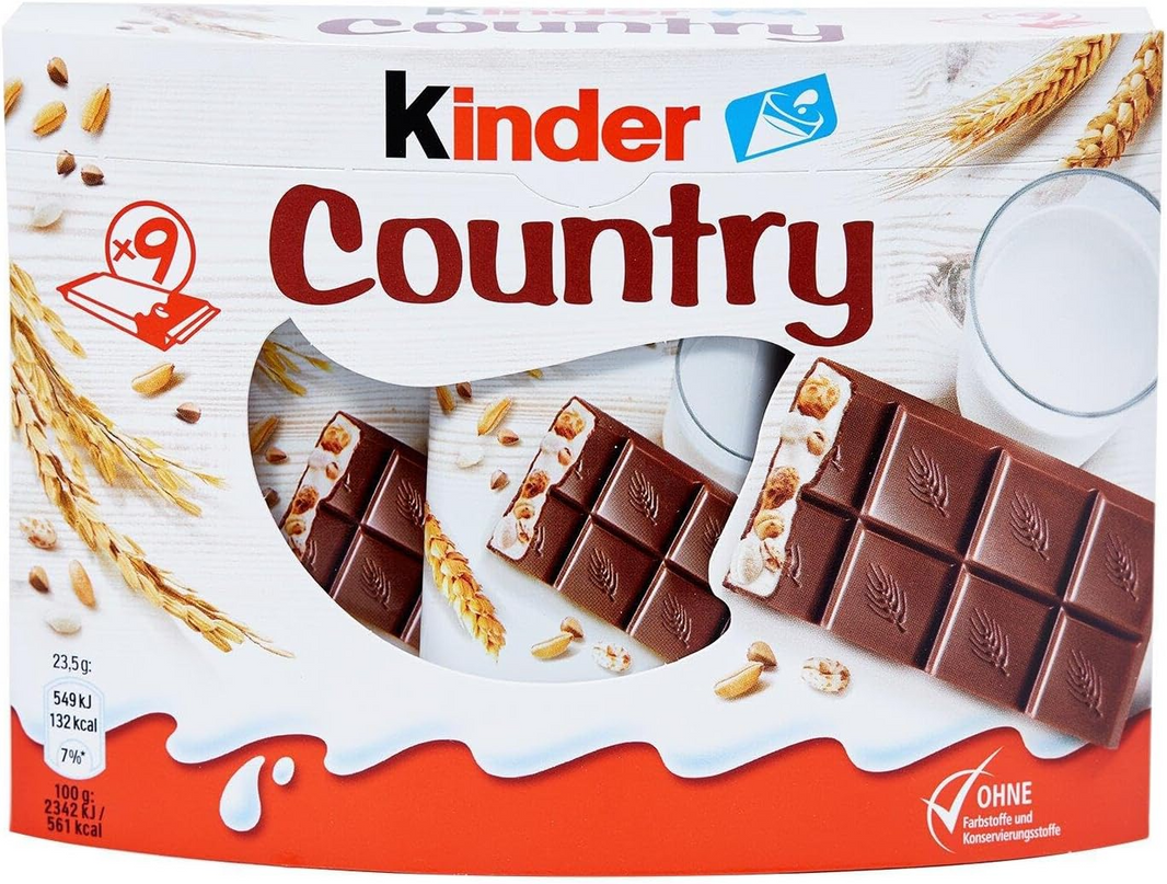 KINDER COUNTRY 9Pcs