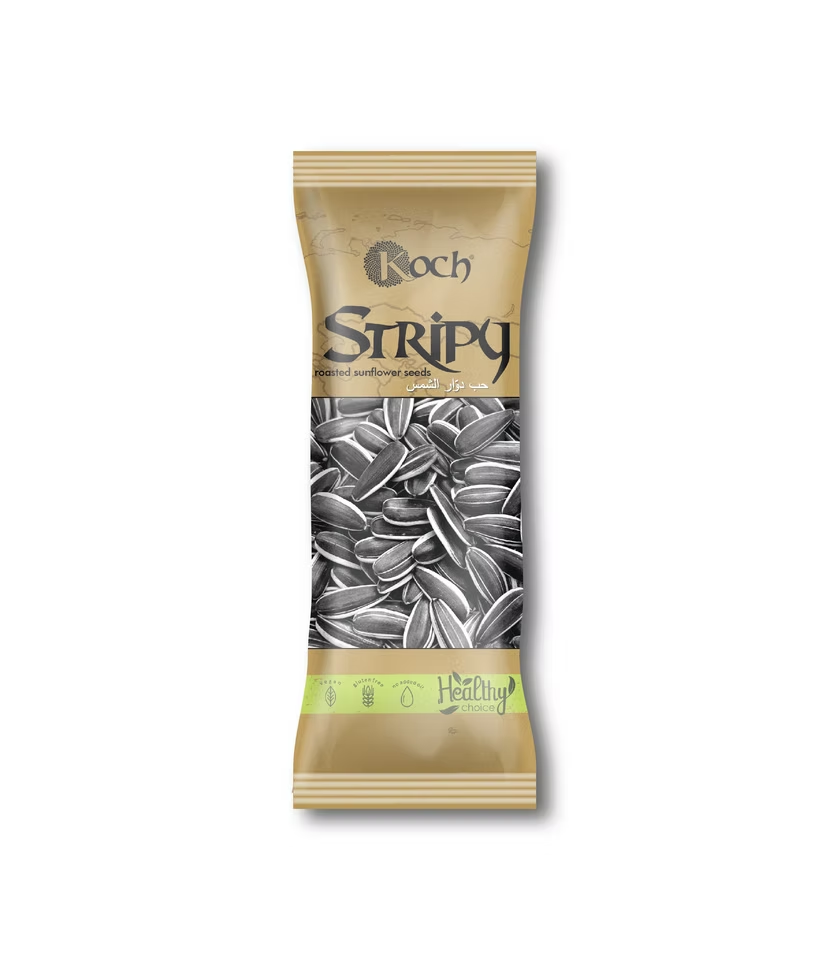 KOCH STRIPY ROASTED SUNFLOWER SEEDS 24x35gm
