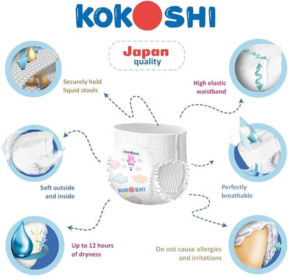 KOKOSHI BABY DIAPERS 38Pcs 12-20Kg