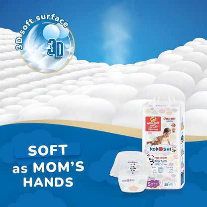 KOKOSHI BABY DIAPERS 38Pcs 12-20Kg