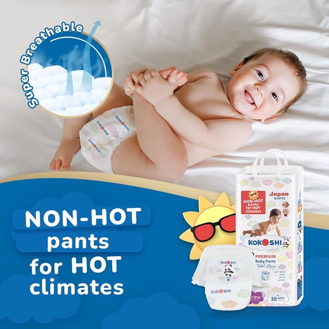 KOKOSHI BABY DIAPERS 38Pcs 12-20Kg