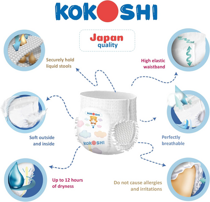 KOKOSHI BABY DAIPERS 14Pcs 15-23Kg