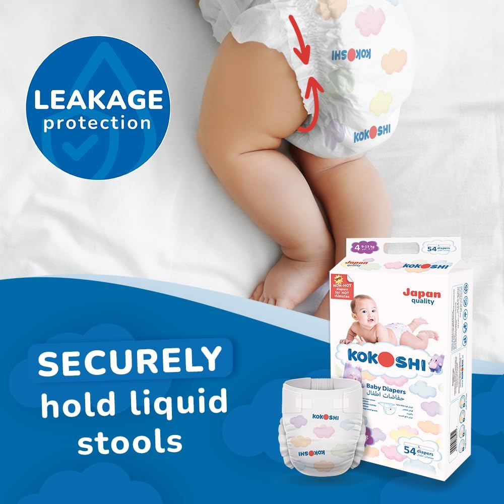 KOKOSHI BABY DIAPERS 54Pcs 9-13Kg