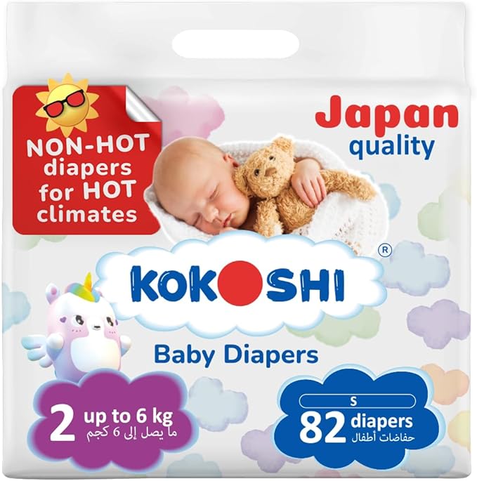 KOKOSHI BABY DIAPERS 82Pcs 6Kg