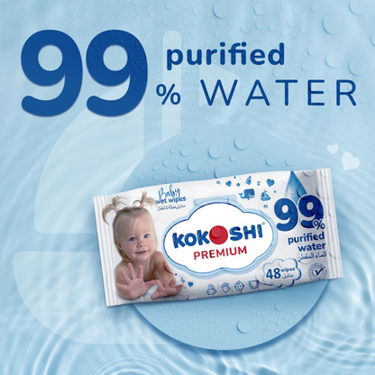 KOKOSHI BABY WET WIPES 192Pcs 3+1Pack