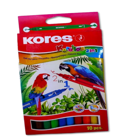 KORES COLOR PEN 2in1 10Pcs