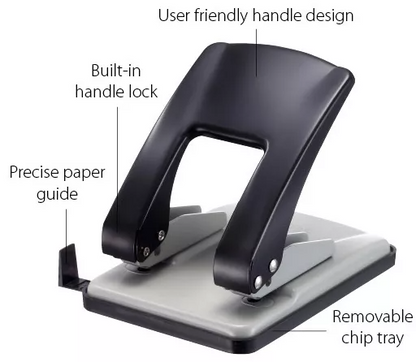 KW-TRIO HAVY DUTY PUNCH 2 HOLE - 09760