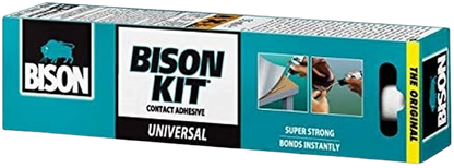 BISON KIT Universal Contact Adhesive Tube - 55ml Super Strong, Bonds Instantly and Permanently flexible