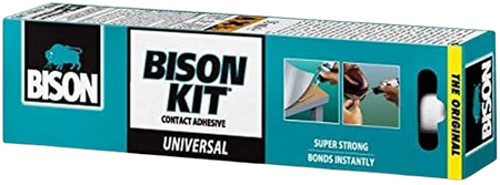 BISON KIT Universal Contact Adhesive Tube - 55ml Super Strong, Bonds Instantly and Permanently flexible