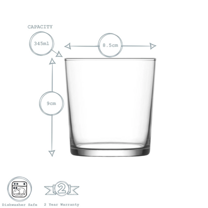 LAV BODEGA GLASS CUP 3x345ml LV-BDG386A