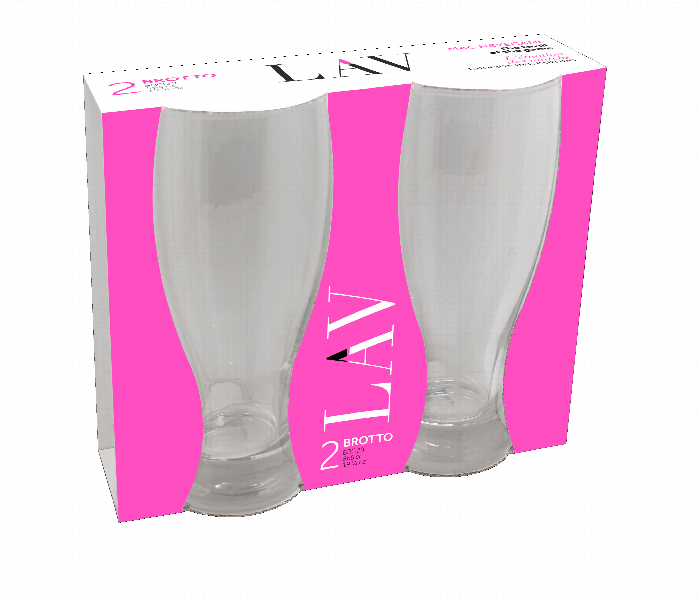 LAV BROTTO GLASS CUP 2x565ml LV-BRO29M