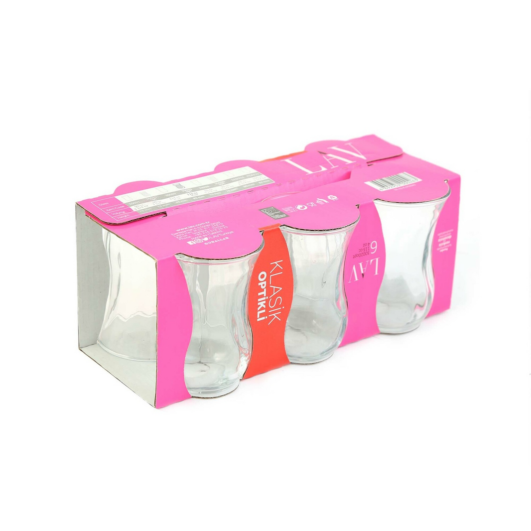 LAV GLASS TEA CUP 6pcs LV-LBR308F