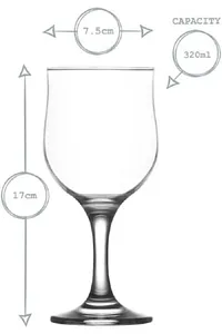 LAV NEVAKAR GLASS CUP 3x320ml LV-NEV570A