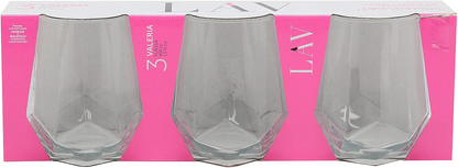 LAV VALERIA GLASS CUP 3x460ml VL-VLR374A