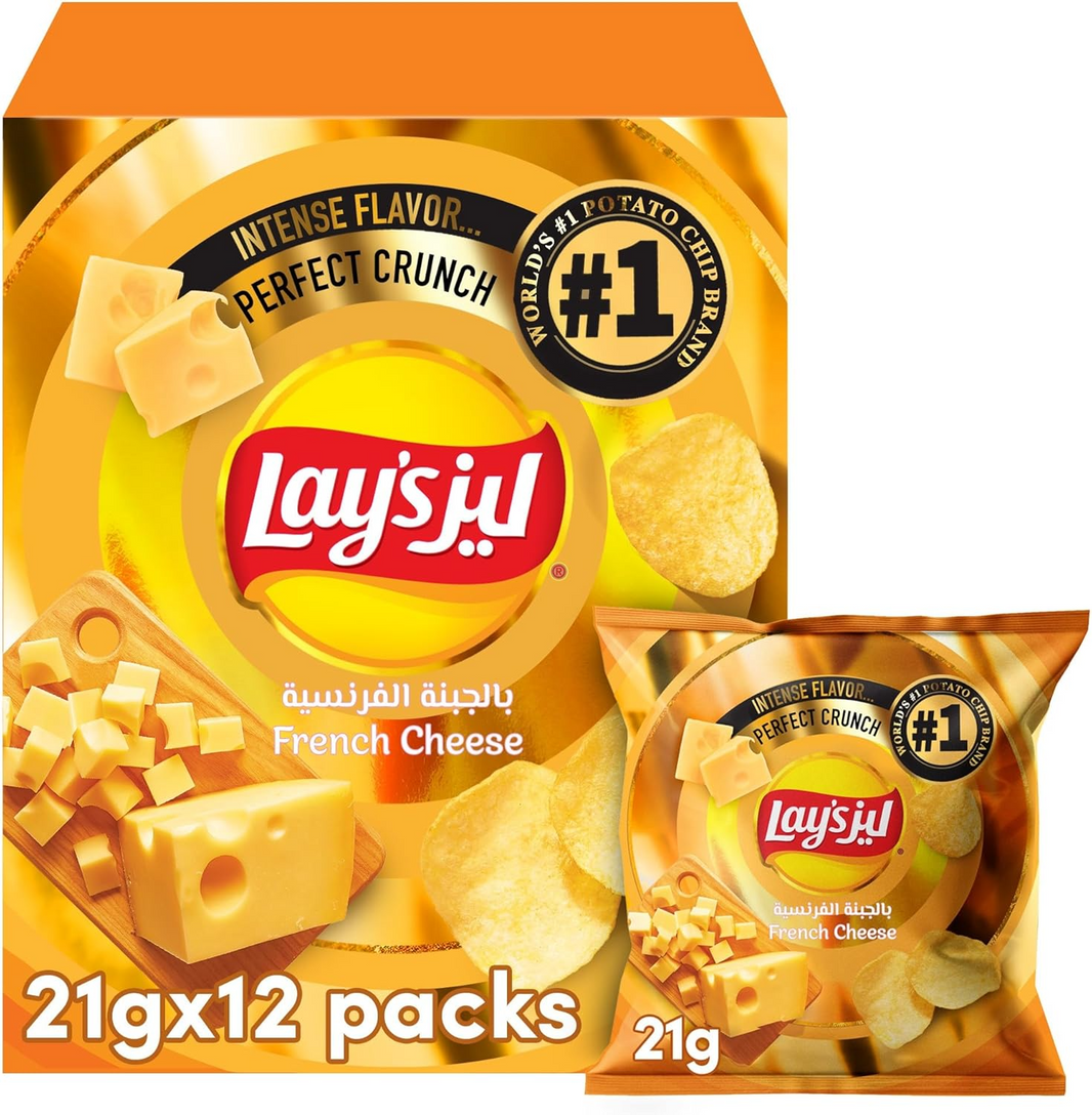 LAYS FRENCH CHEESE CHIPS 21x12gm