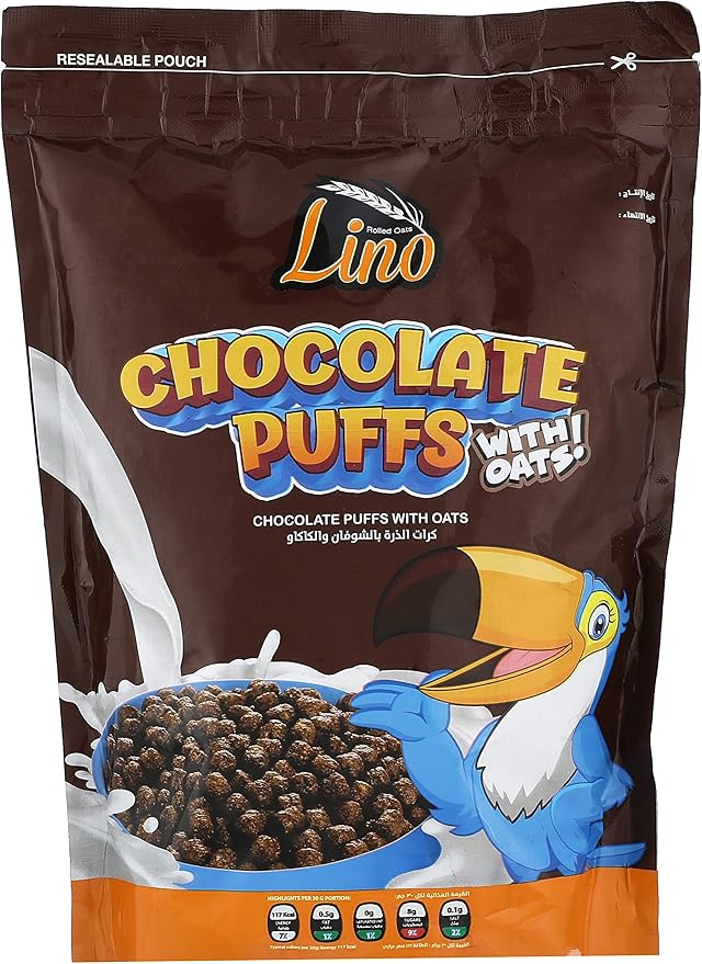 LINO CHOCOLATE PUFFS OAT 250gm