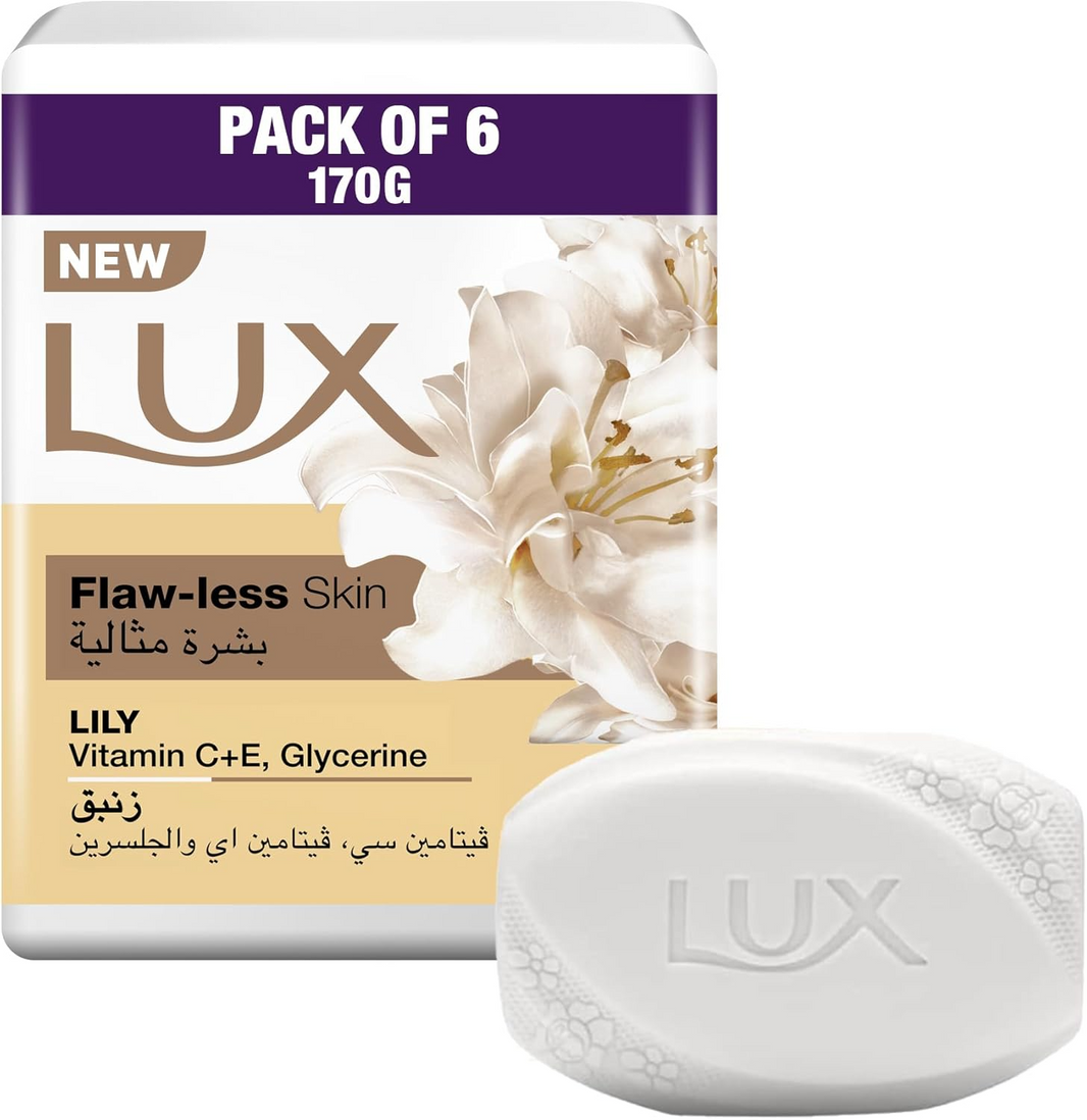 LUX FLAW-LESS SKIN SOAP 6x170gm