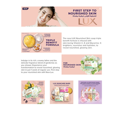 LUX NOURISHED SKIN SOAP 6x170gm