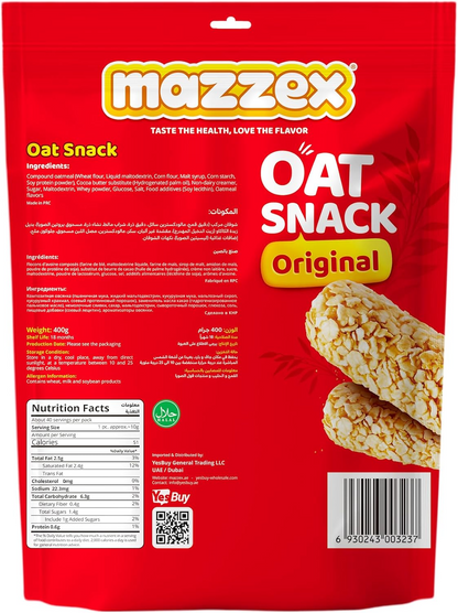 MAZZEX OAT FVR CHOCOLATE 400gm