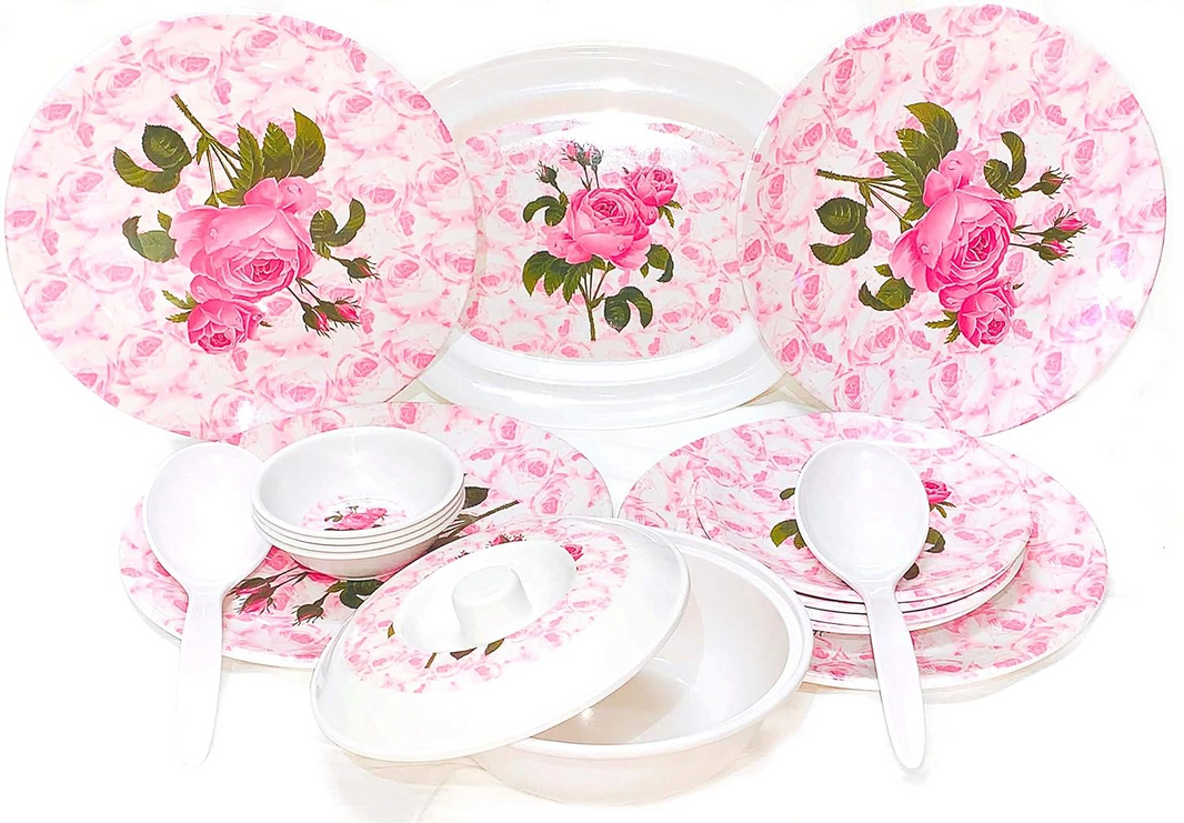 MELAMINE DINNER SET 17PCS