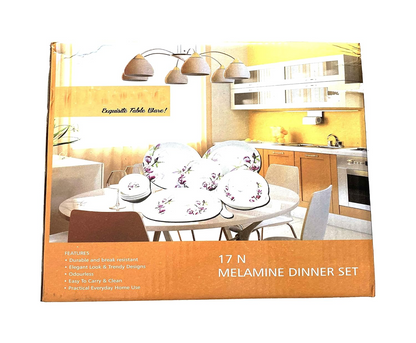 MELAMINE DINNER SET 17PCS