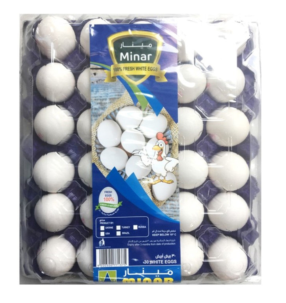 MINAR WHITE EGGS 30Pcs