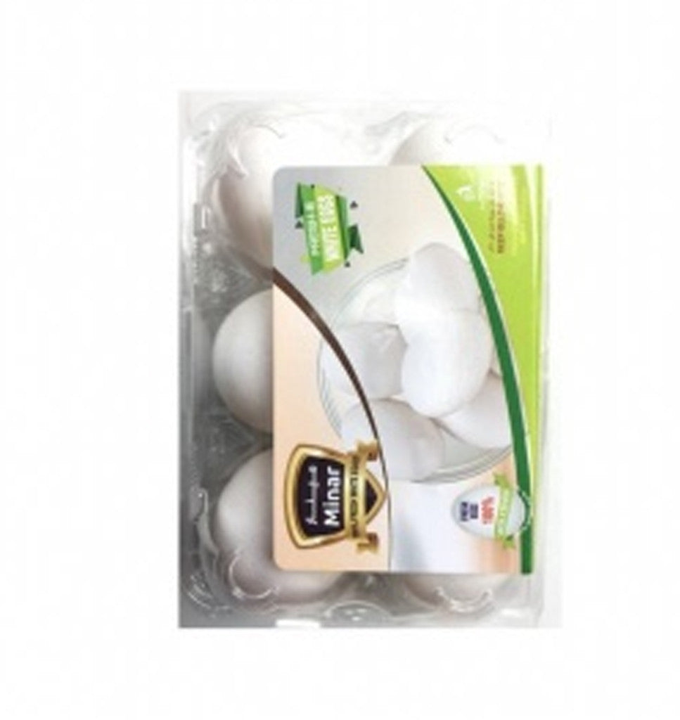 MINAR WHITE EGGS 6Pcs