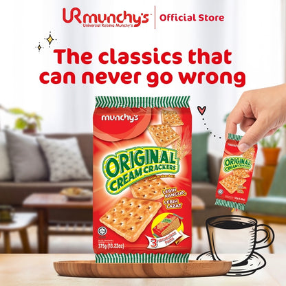 MUNCHYS ORG CREAM CRACKERS 375g