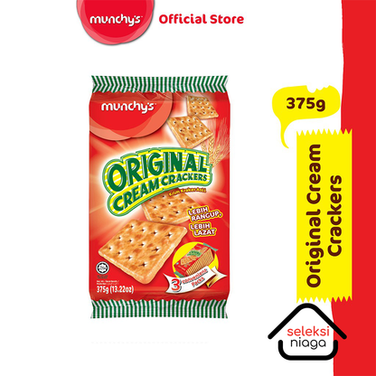 MUNCHYS ORG CREAM CRACKERS 375g